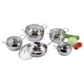 Stainless Steel 10pcs Cookware Set in Apple Shape